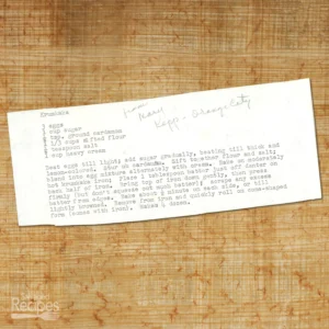 Typed recipe for Krumkaka