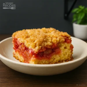 Layered Rhubarb Cake