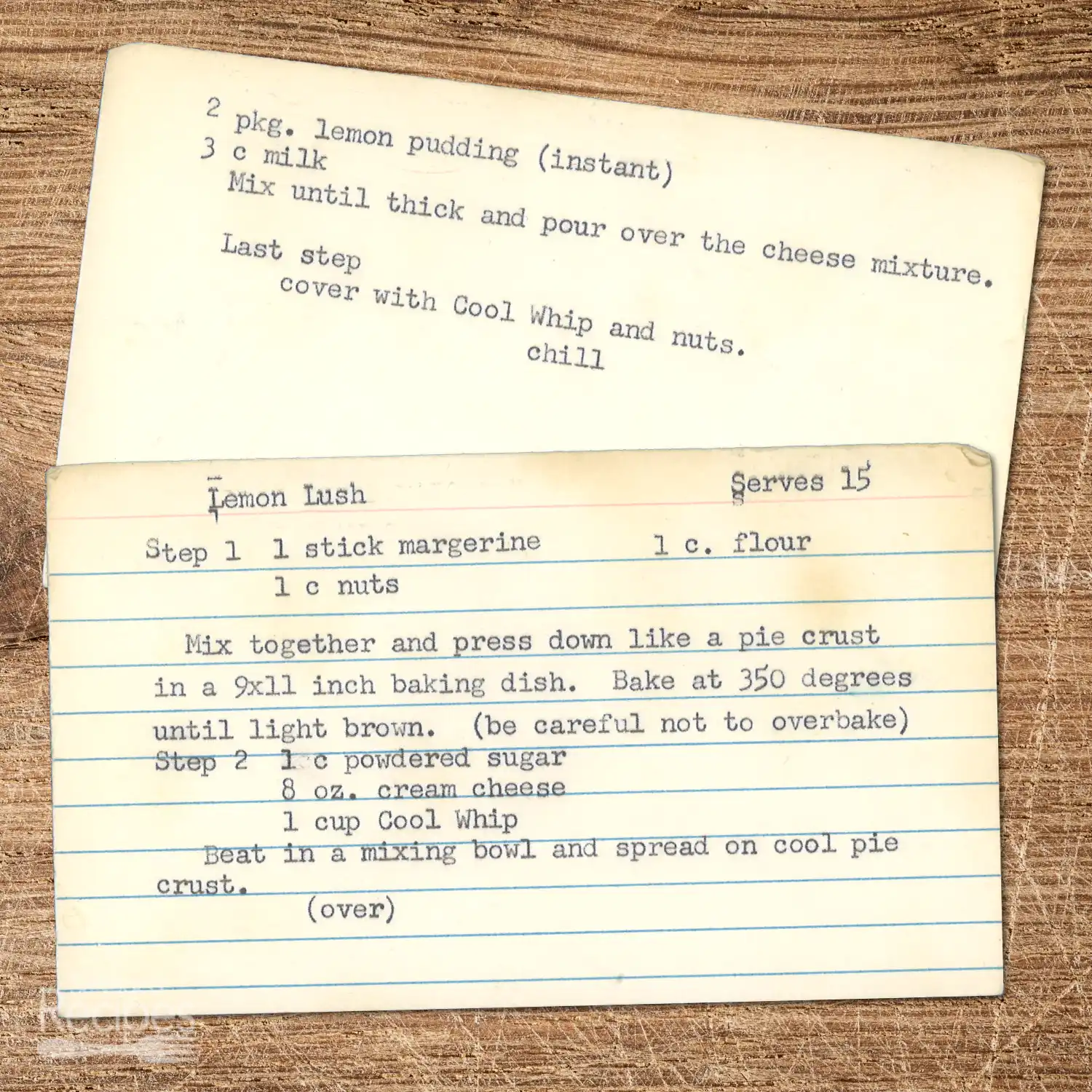 Lemon Lush Dessert with Cream Cheese & Pudding Layers