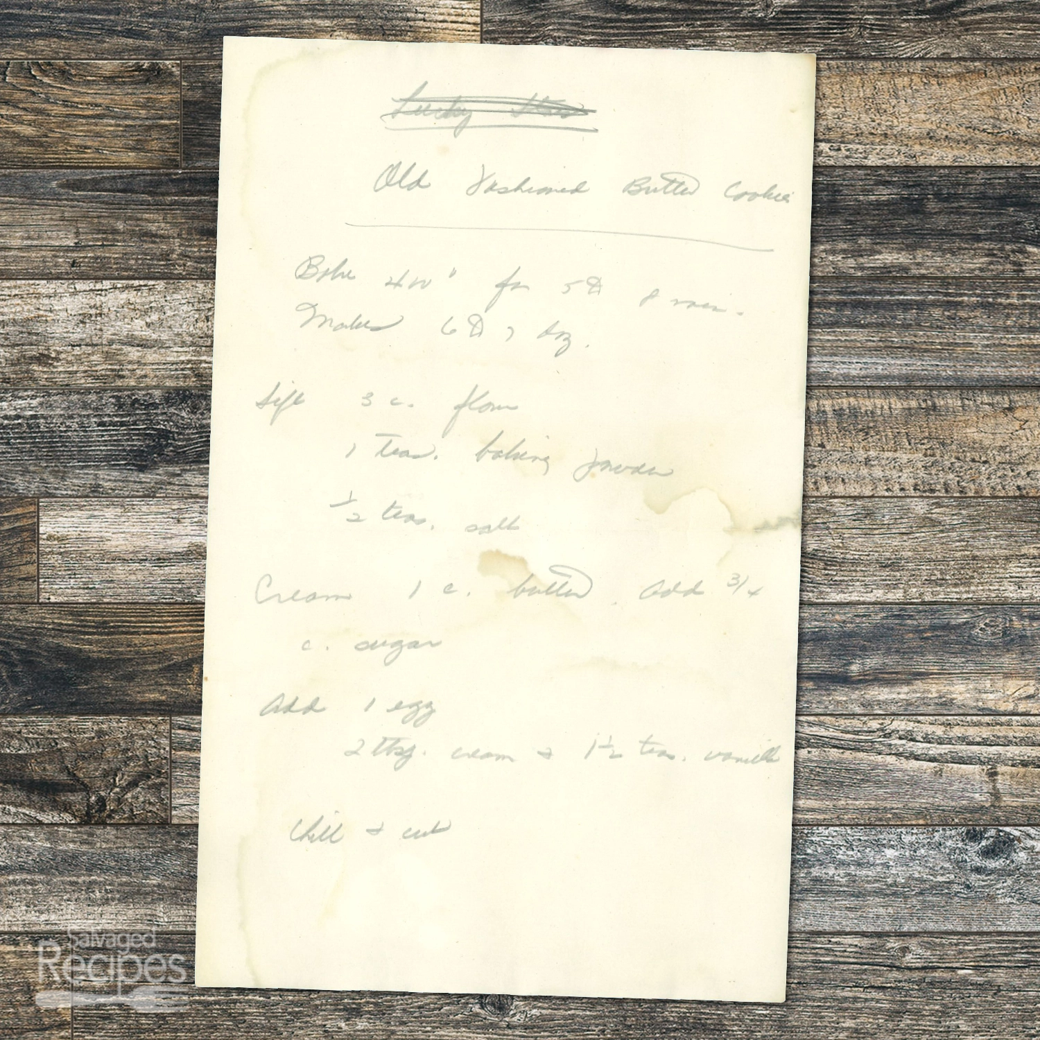 Old-Fashioned Butter Cookies