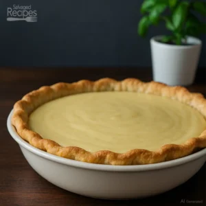 Cream Custard Pie with Lard Crust