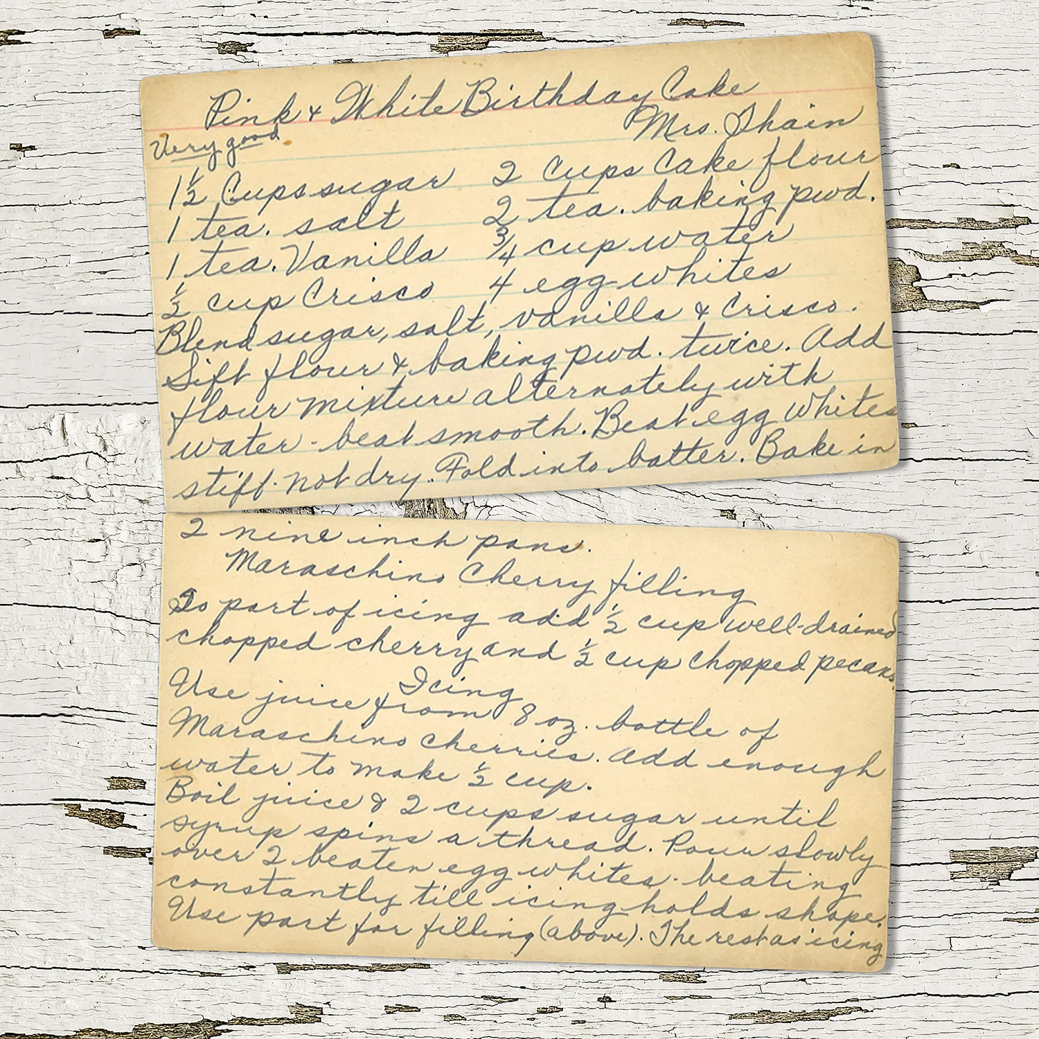 Pink & White Birthday Cake from Mrs. Thain