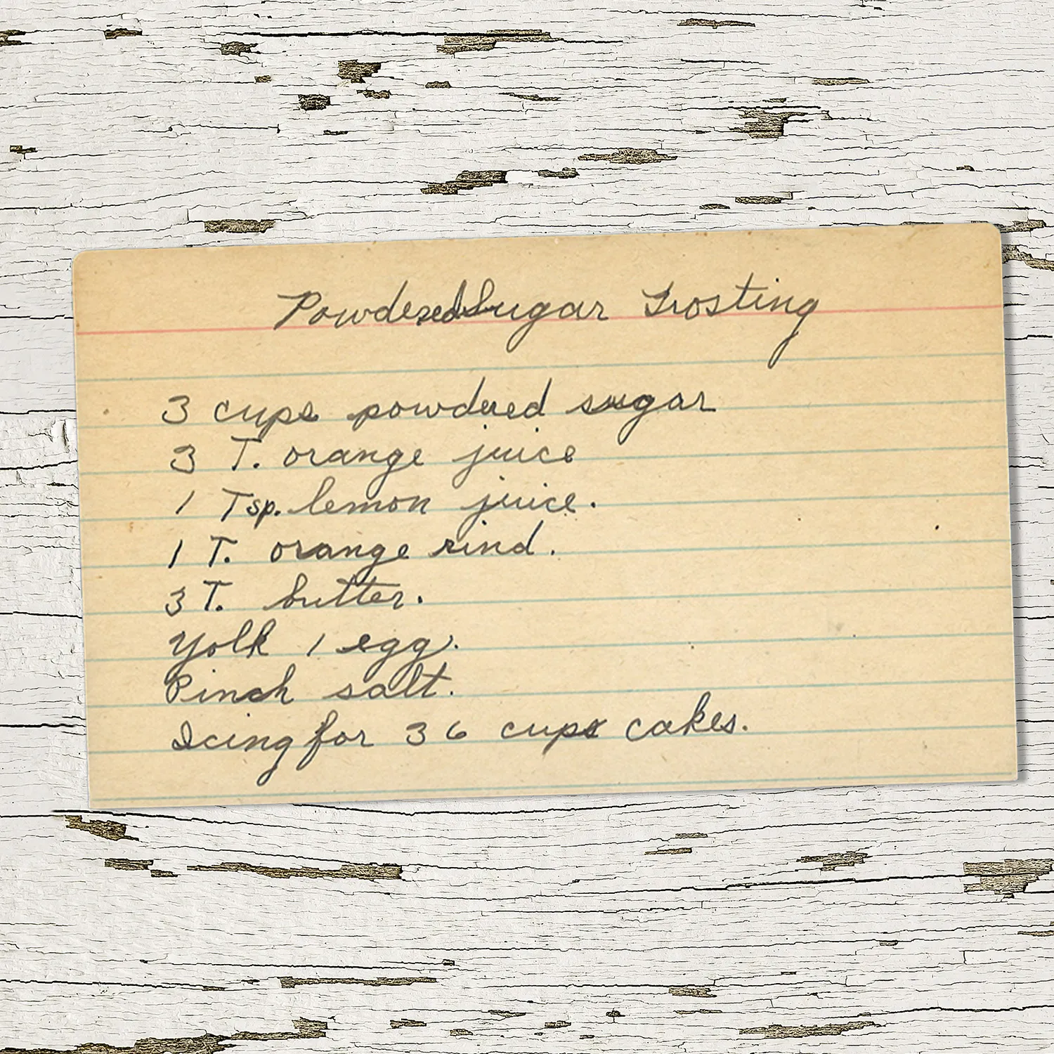 Powdered Sugar Frosting for Cupcakes