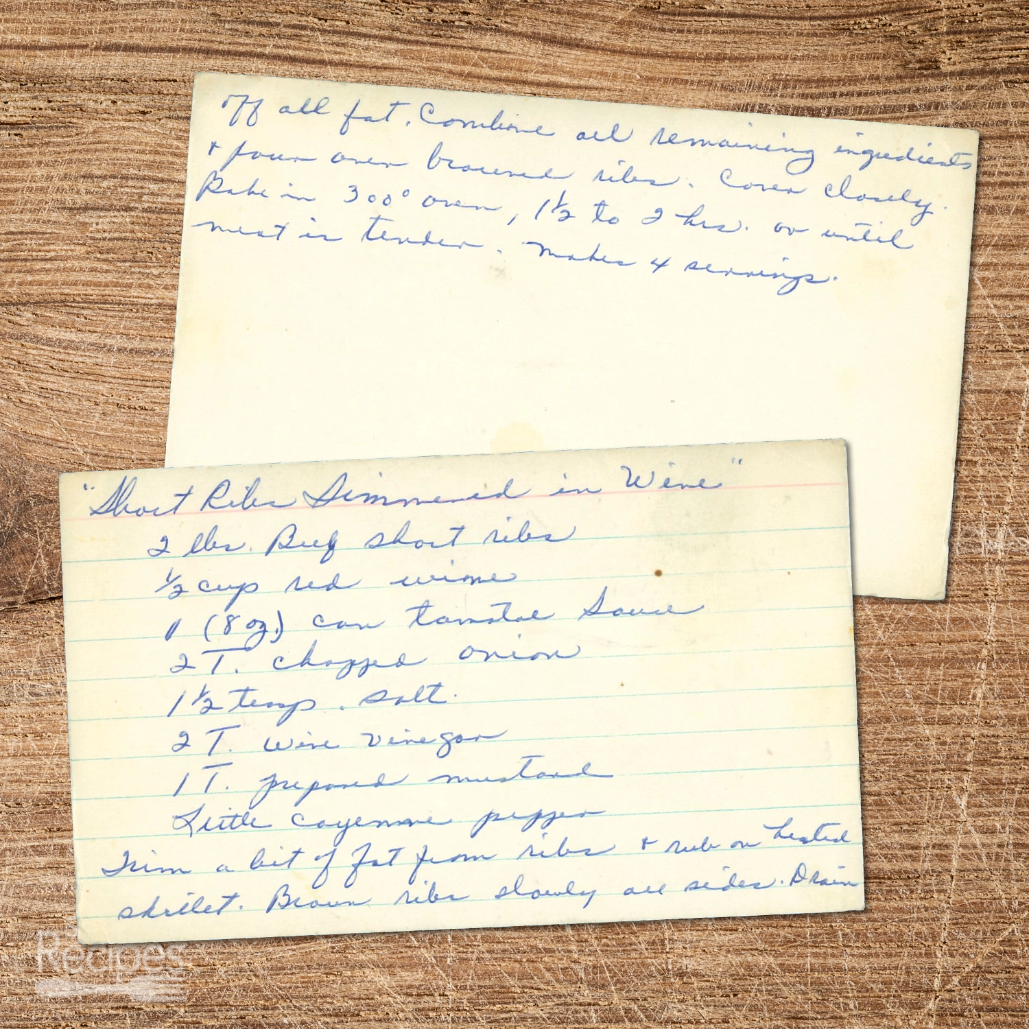 Red Wine Braised Beef Short Ribs in the Oven