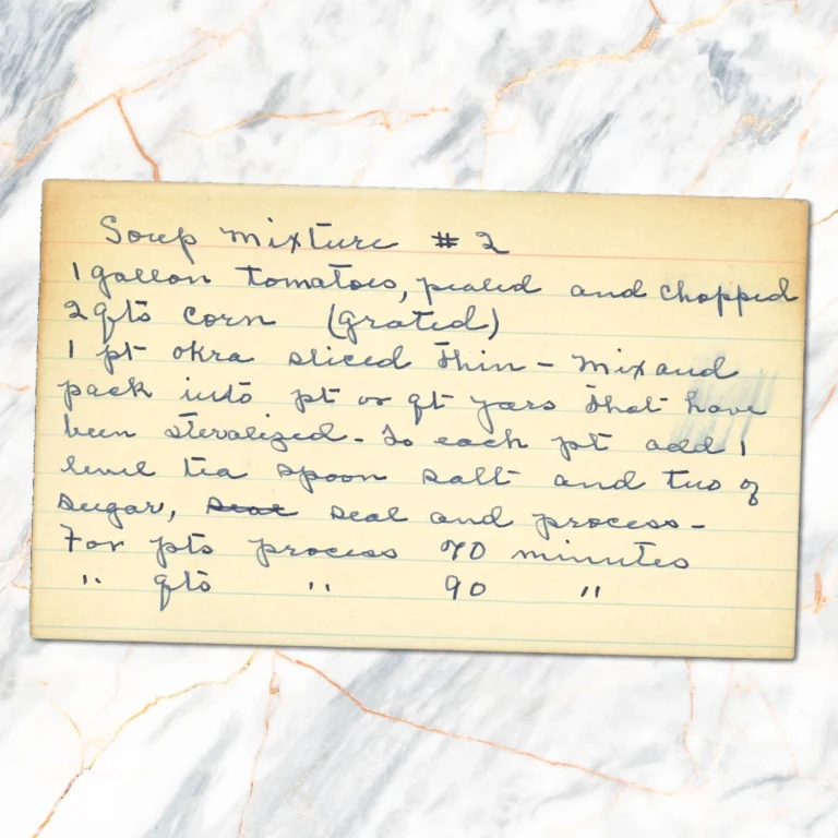 Recipe card for Soup Mixture