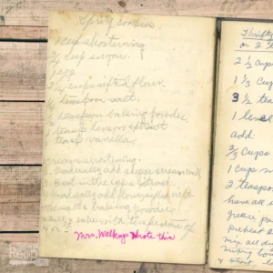 Handwritten recipe for Spritz Cookies
