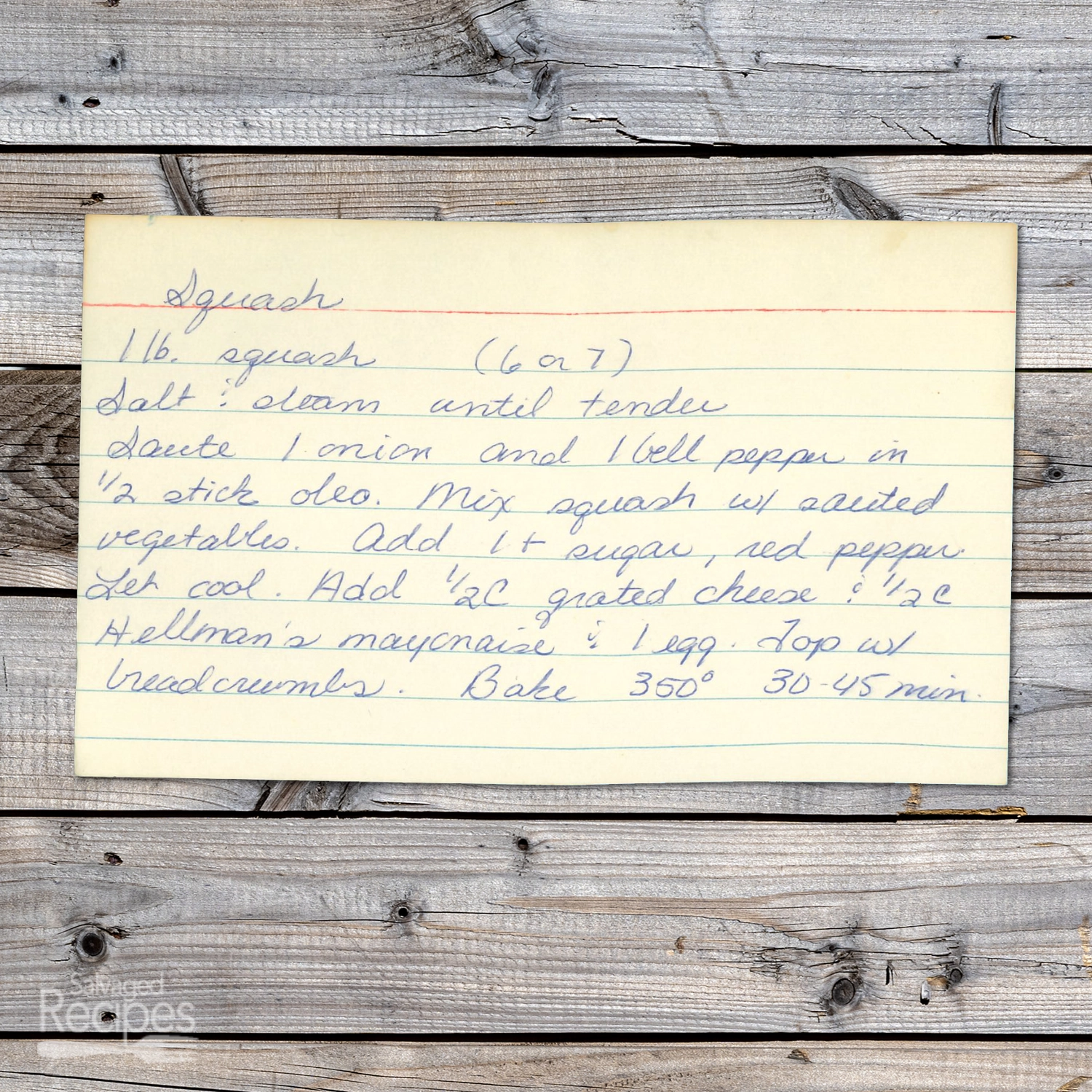 Baked Squash Casserole with Cheese and Cracker Topping