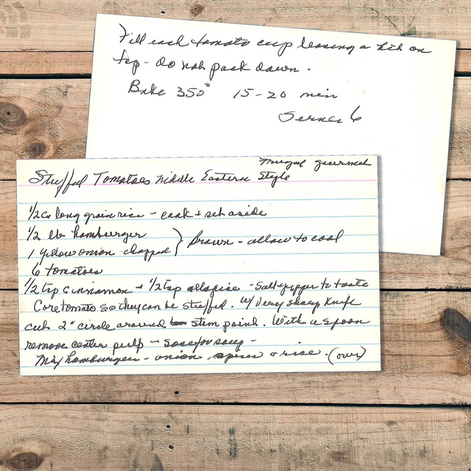 Middle Eastern Stuffed Tomatoes with Beef and Rice