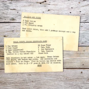 Typed recipe for Texas Ruth's German Chocolate Cake
