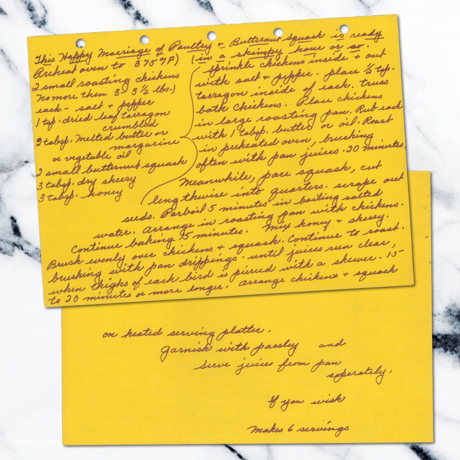 This Happy Marriage of Poultry & Butternut Squash