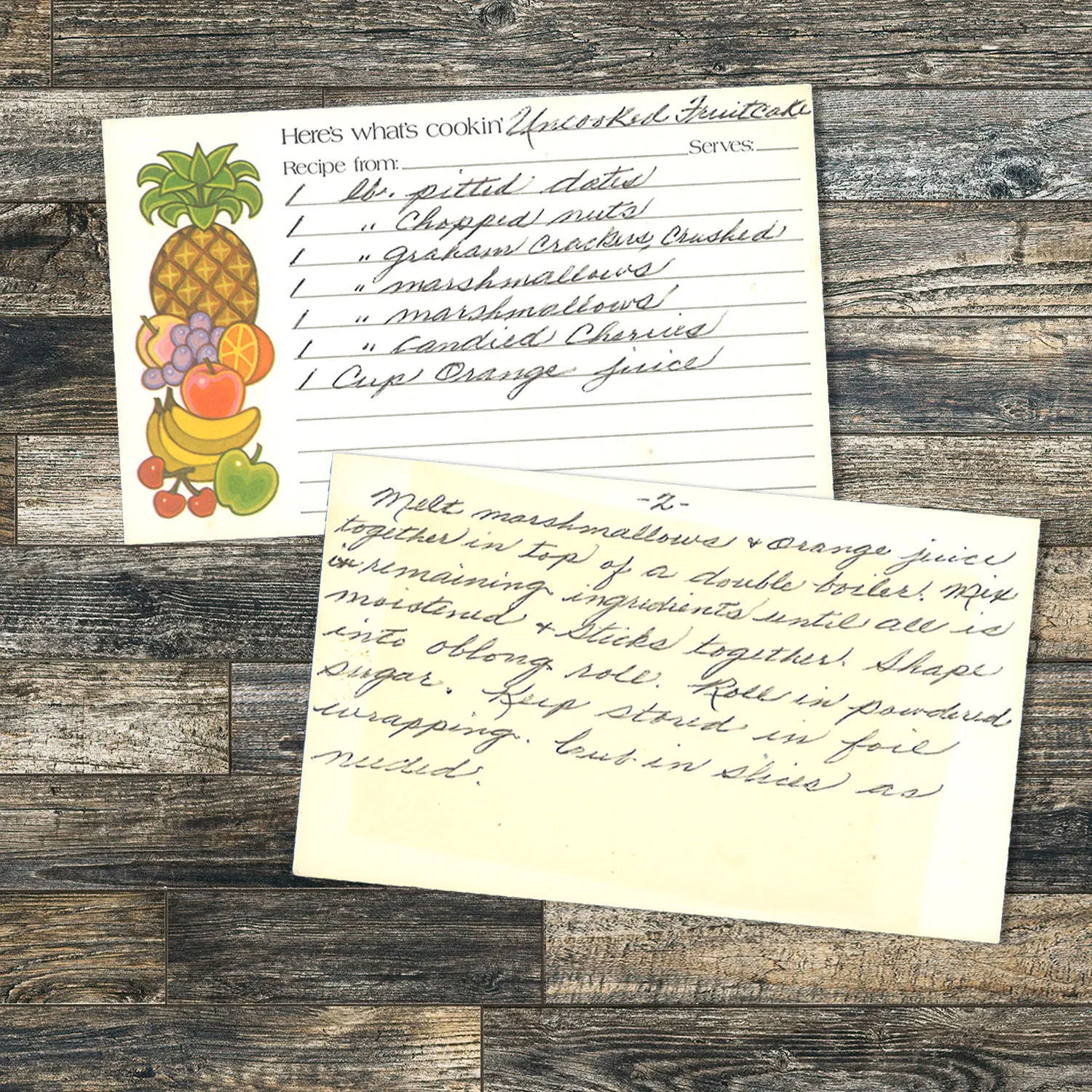 No-Bake Marshmallow Fruitcake with Dates and Candied Cherries