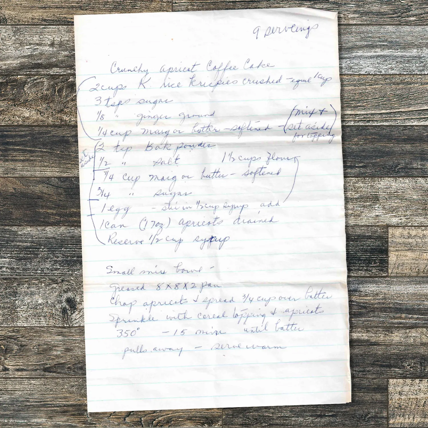 Crunchy Apricot Coffee Cake with Buttery Cereal Topping