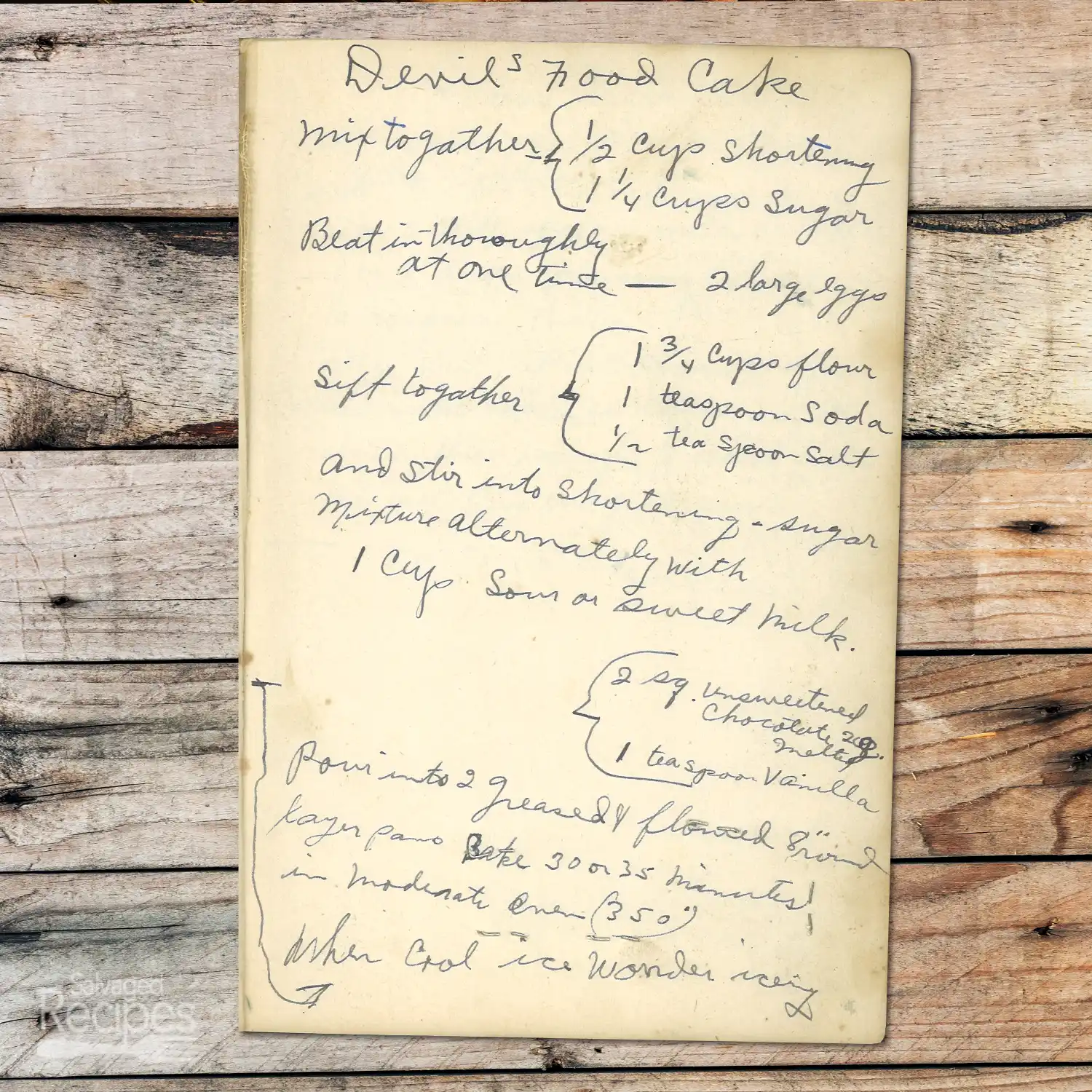 Devil’s Food Layer Cake with Chocolate Frosting