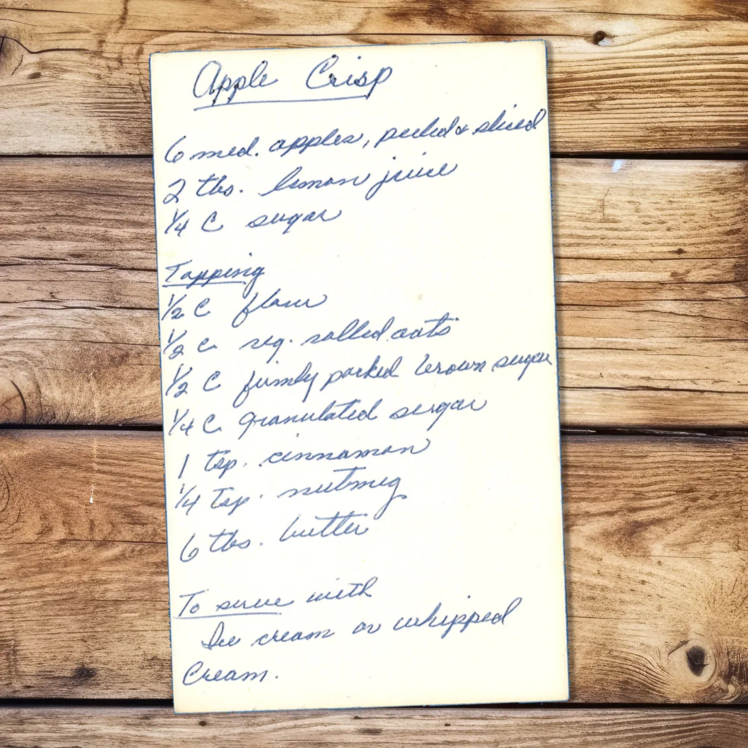 Homemade Apple Crisp with Oat Crumble Topping