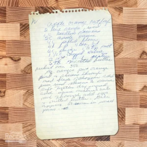 Handwritten recipe for Apple-Orange Nut Loaf