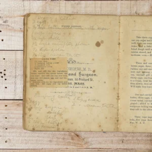 Handwritten recipe for Blueberry Cake