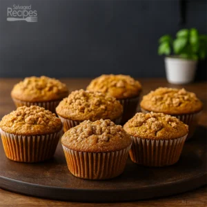 Pumpkin Apple Streusel Muffins