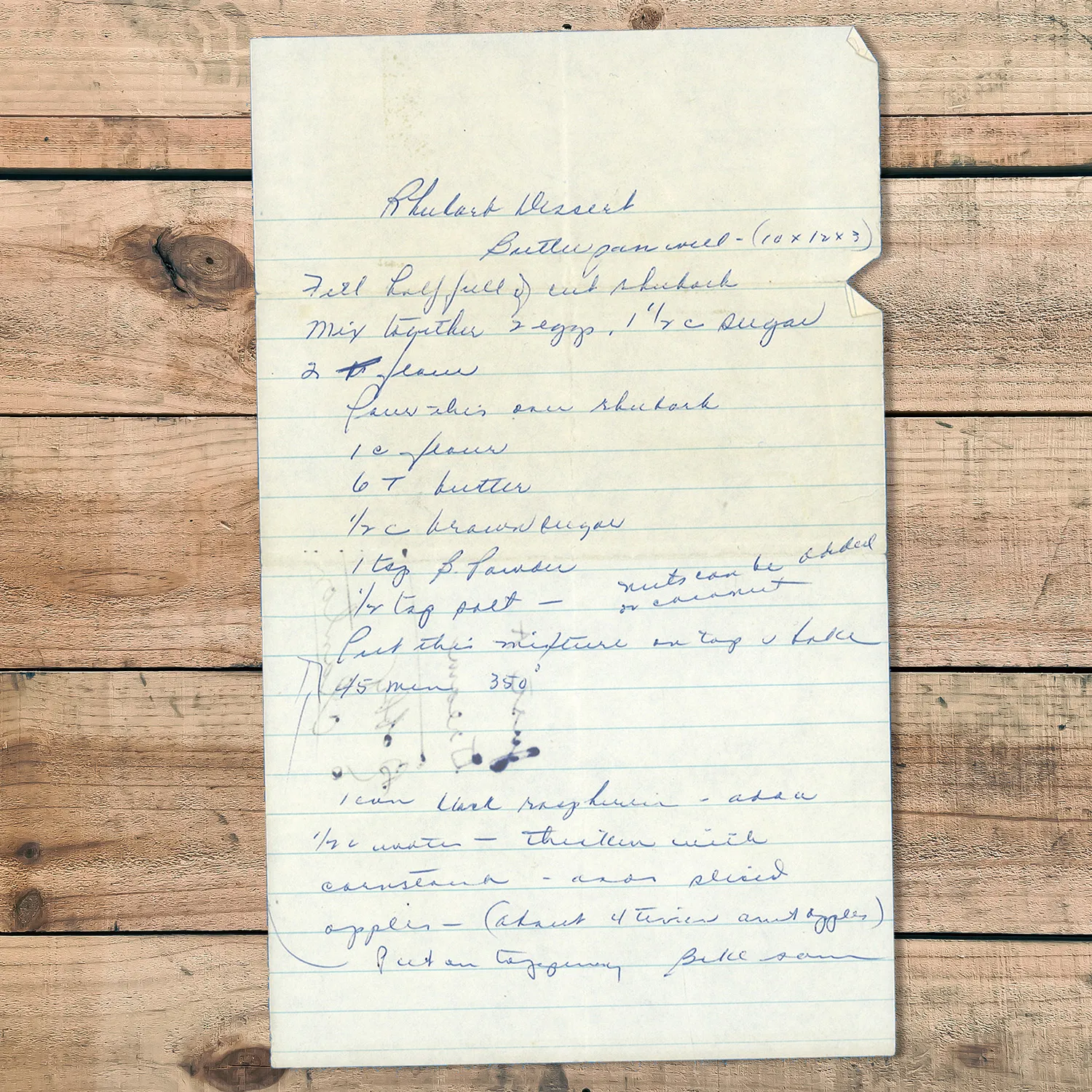 Rhubarb Dessert with Crumb Topping