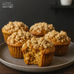 Pumpkin Apple Streusel Muffins