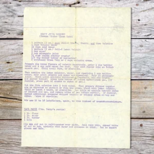 Typed recipe for Crown Jewel Dessert