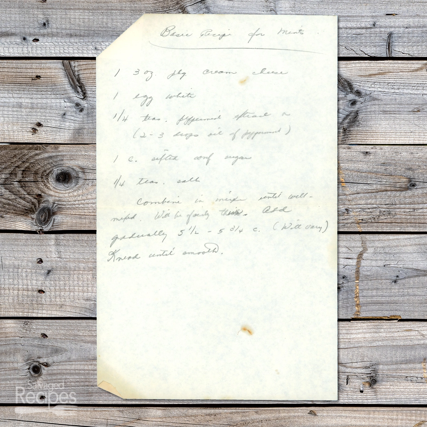 Homemade Cream Cheese Mints