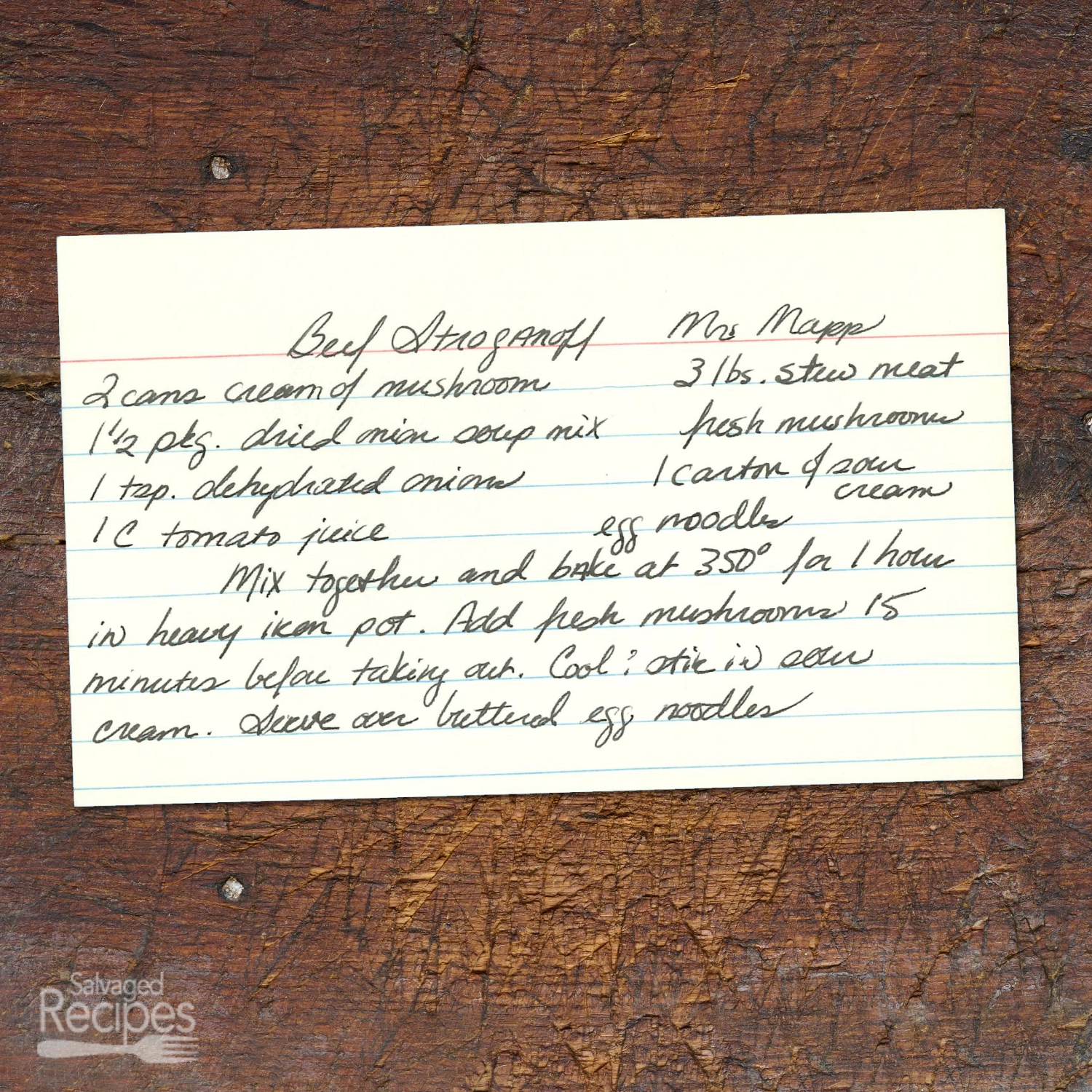 Creamy Beef Stroganoff with Egg Noodles