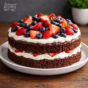 Easy Brownie Shortcake Dessert
