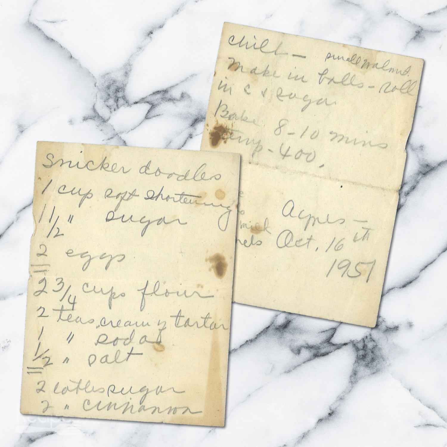 Snickerdoodles with Cinnamon Sugar