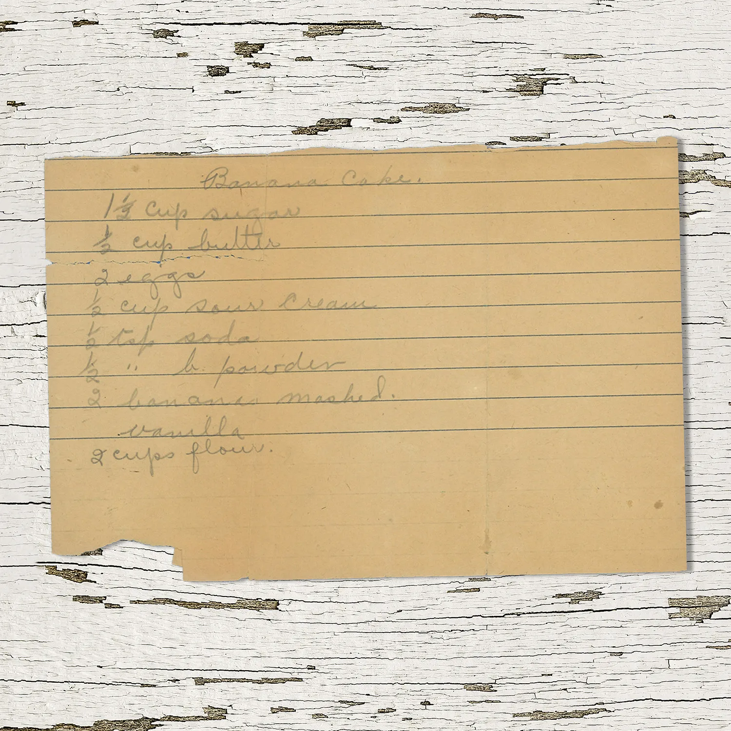 Moist Vintage Banana Cake with Sour Cream