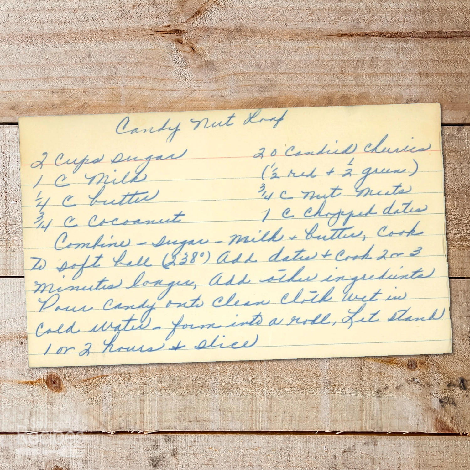 Candy Nut Loaf with Coconut, Dates, and Cherries
