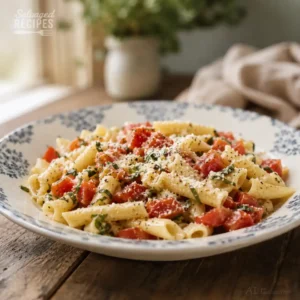 Summer Pasta Basil Tomatoes & Cheese