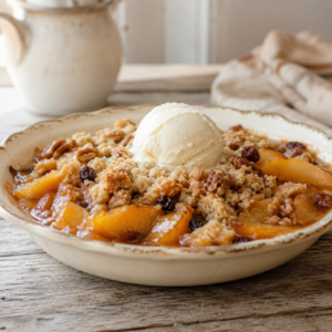 Delaware Peach Crisp