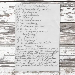 Delaware Peach Crisp