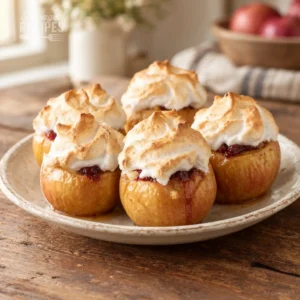 Meringue Baked Apples