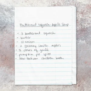 Butternut Squash-Apple Soup