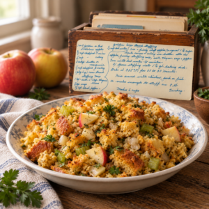 Golden Corn Bread Stuffing