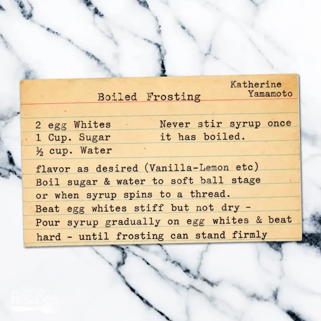 Boiled Frosting
