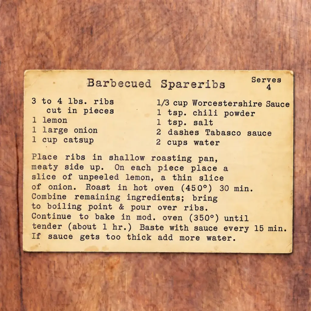 Barbecued Spare Ribs