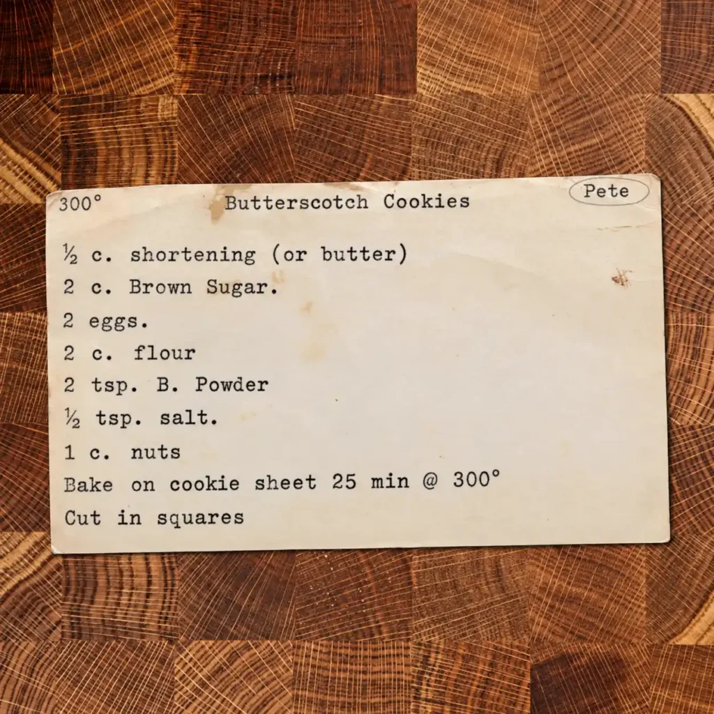 Butterscotch Cookies
