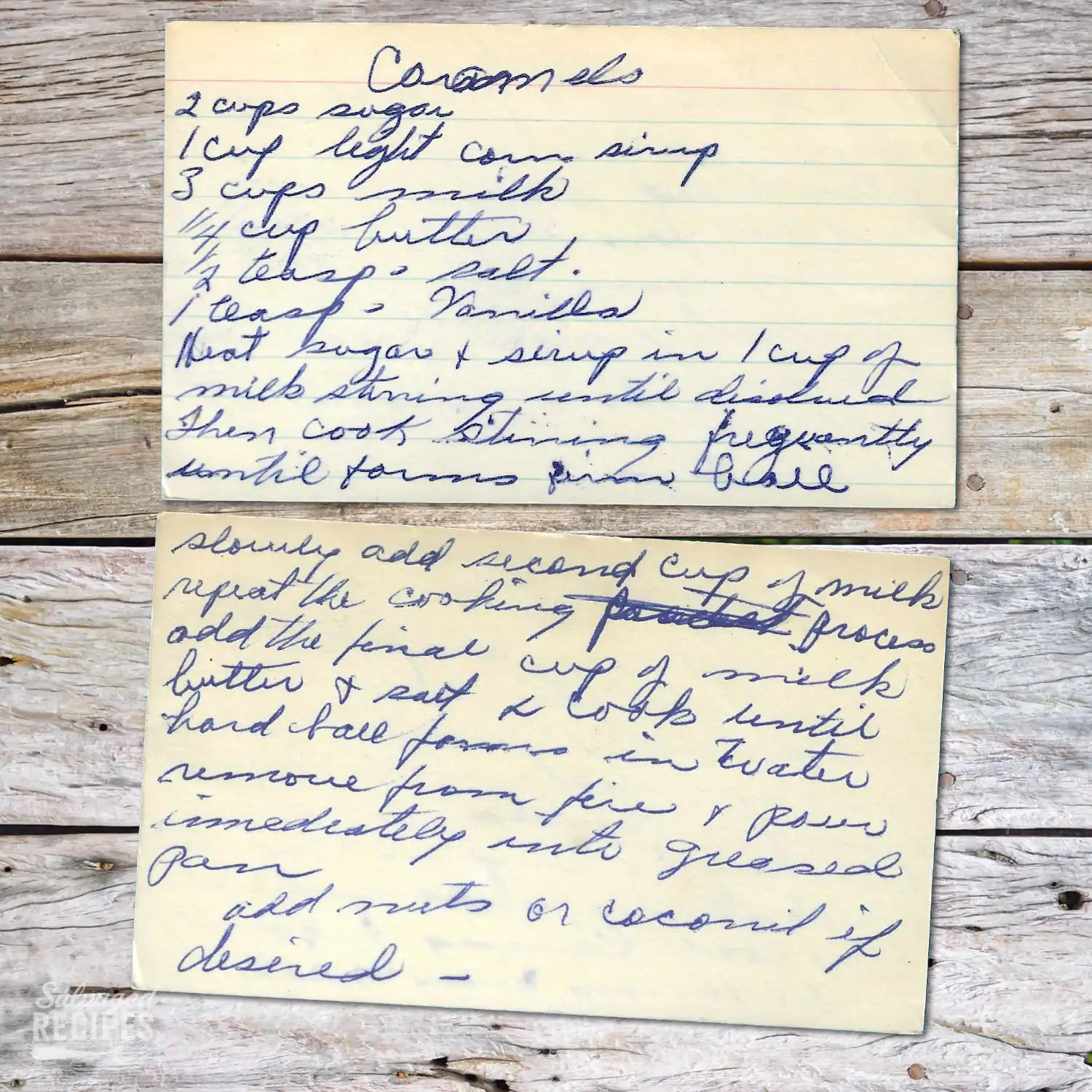 Caramels recipe