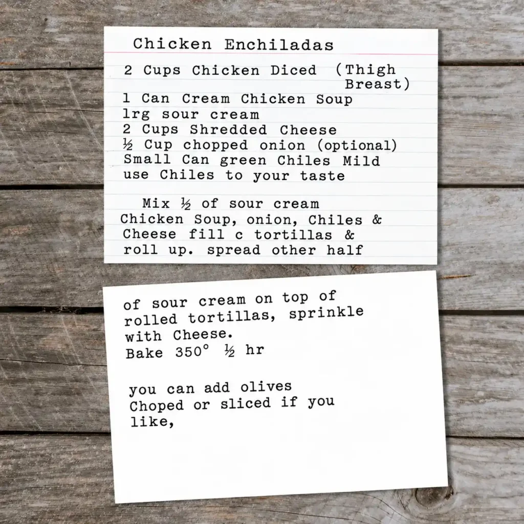Chicken Enchiladas