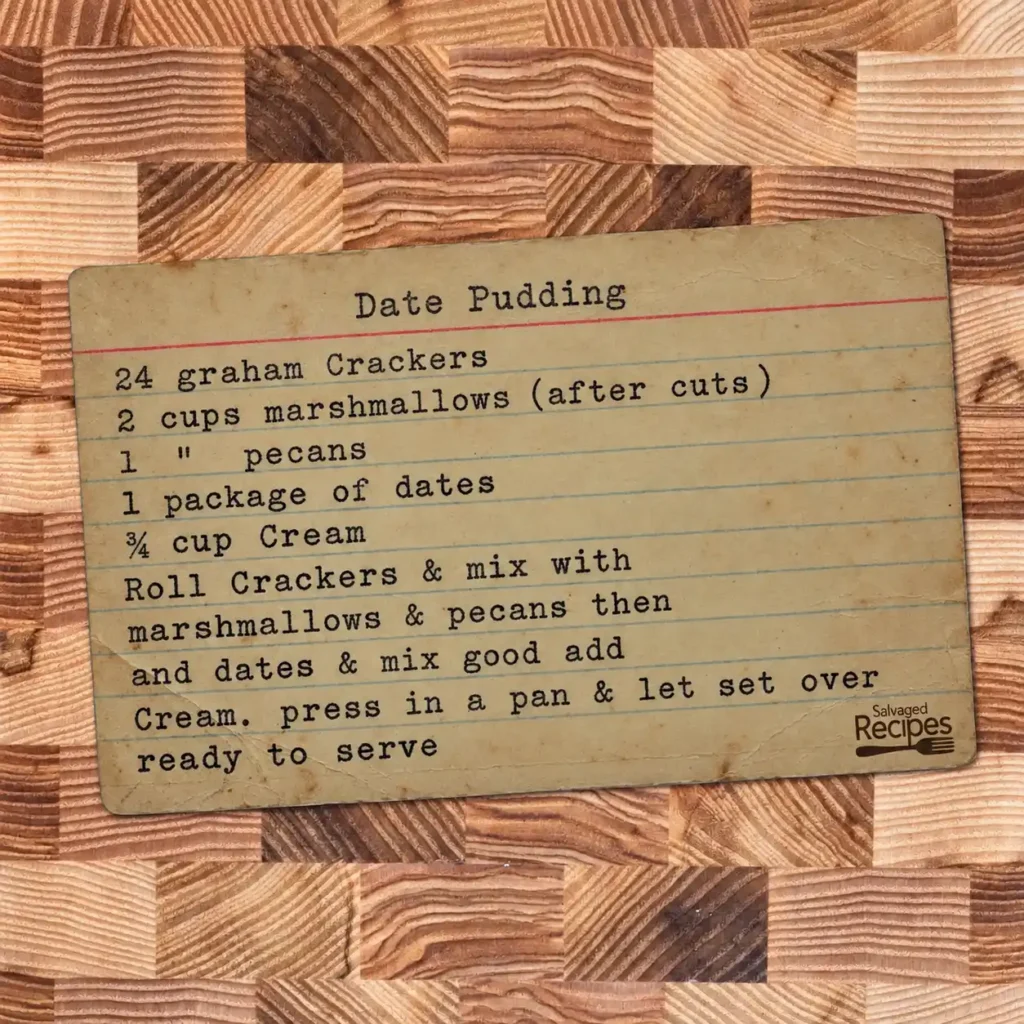 Date Pudding
