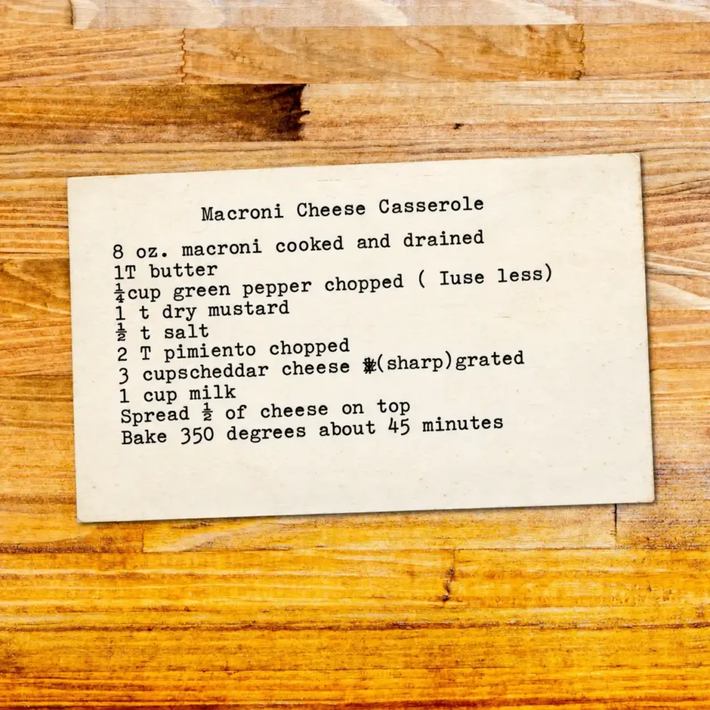 Macaroni Cheese Casserole
