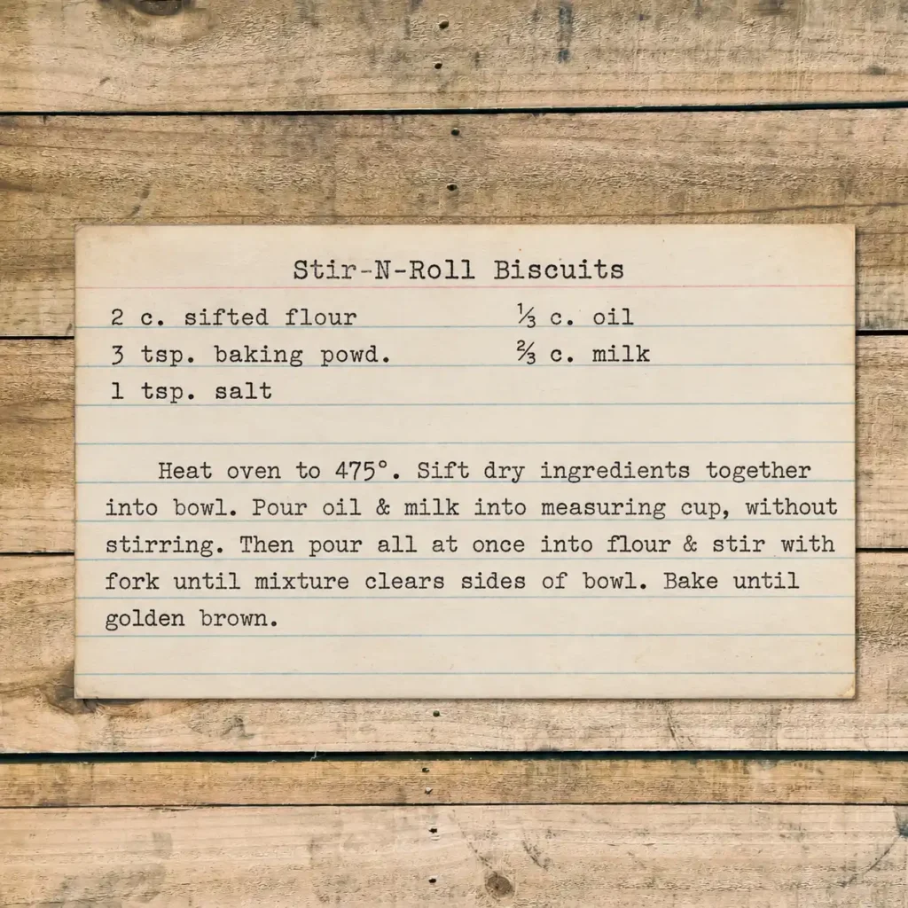 Stir-n-Roll Biscuits
