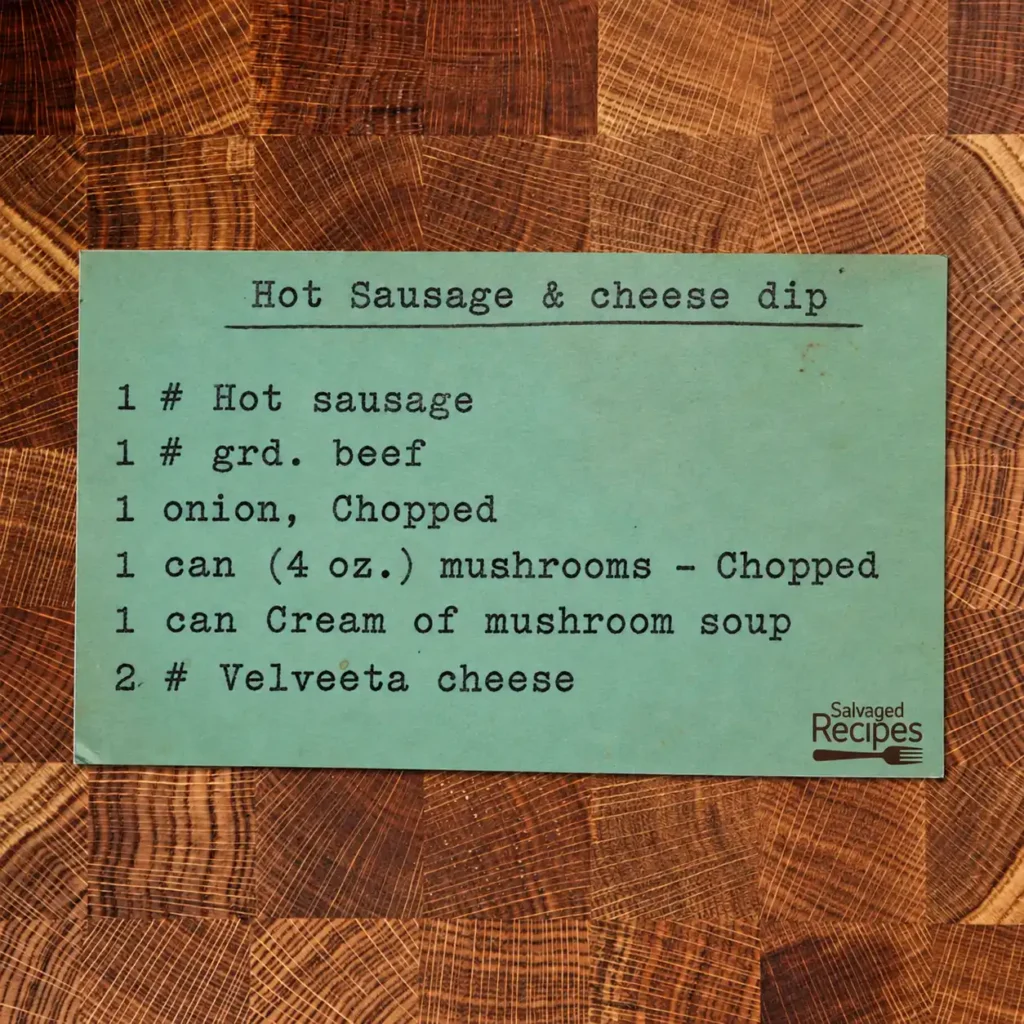 Hot Sausage and Cheese Dip