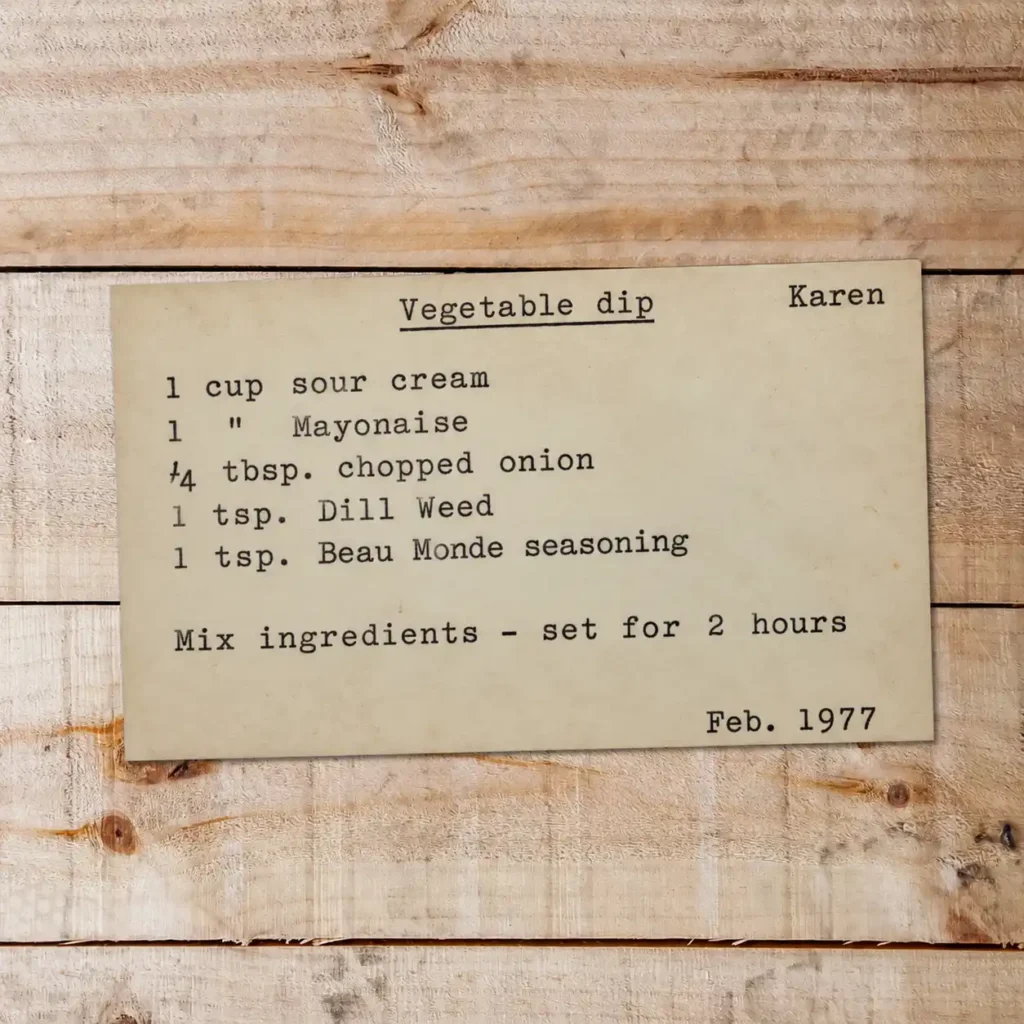 Vegetable Dip