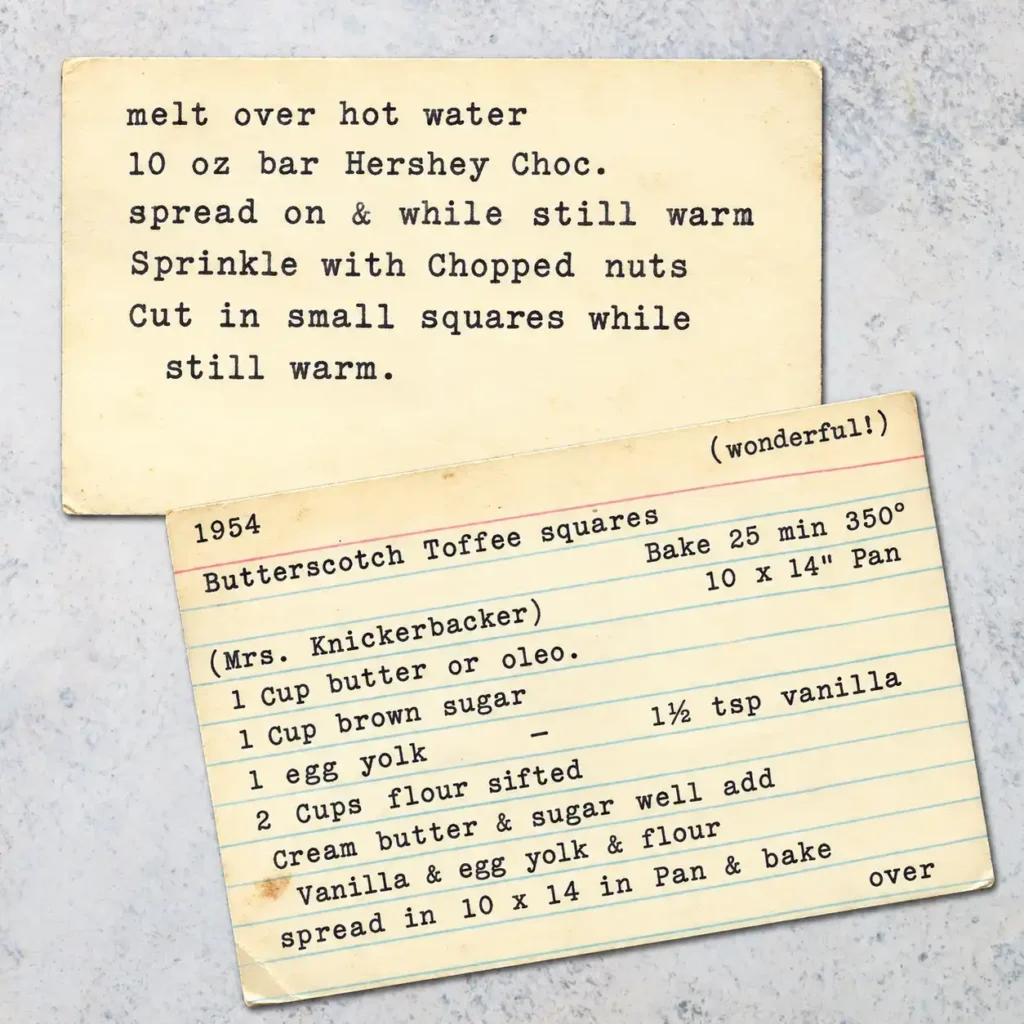 Butterscotch Toffee Squares recipe