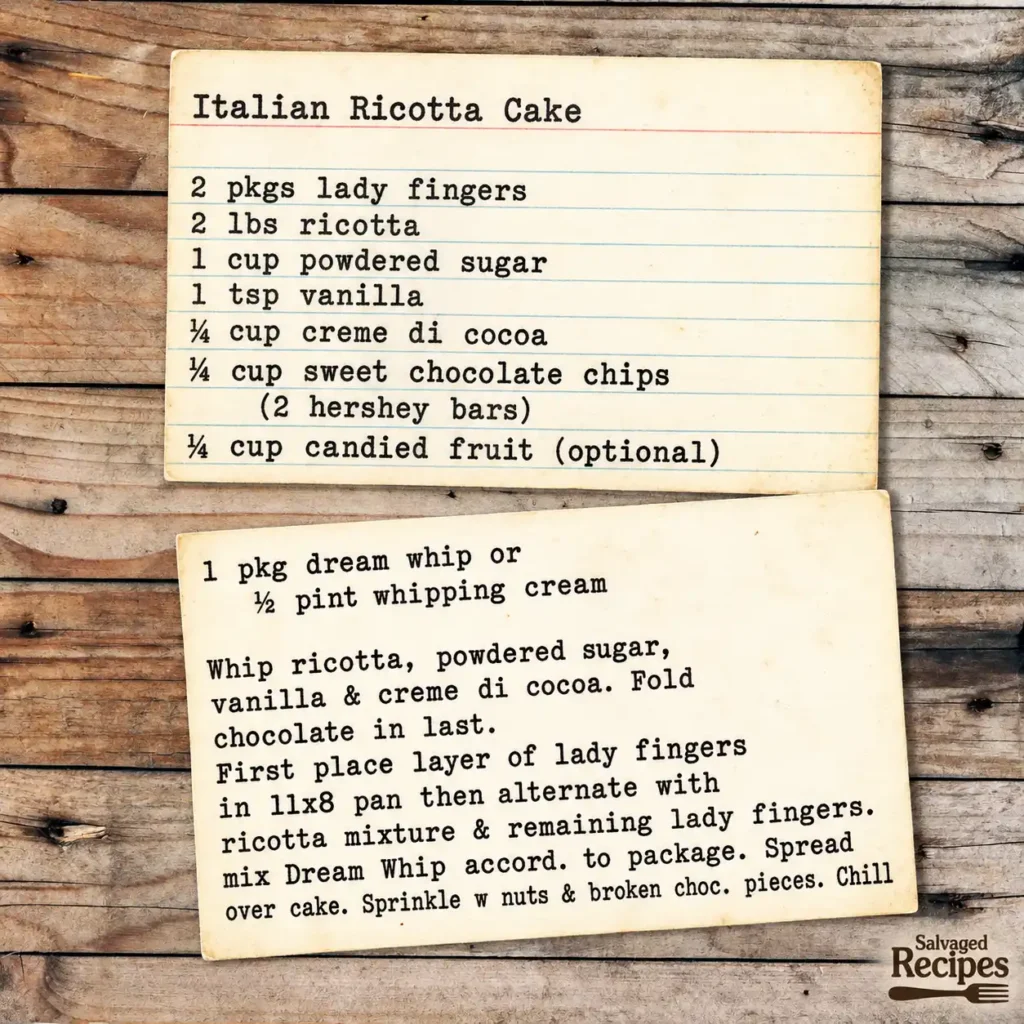 Italian Ricotta Cake