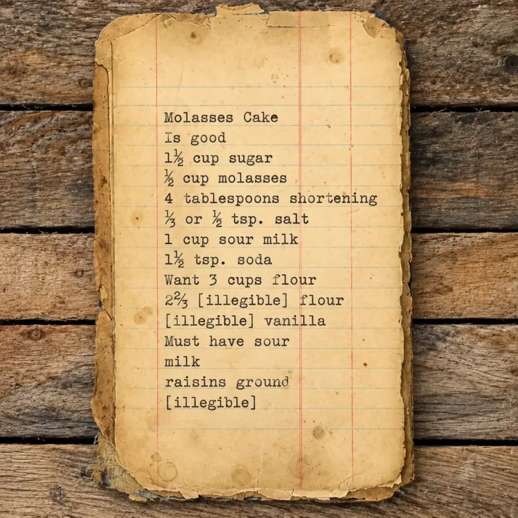 Molasses Cake