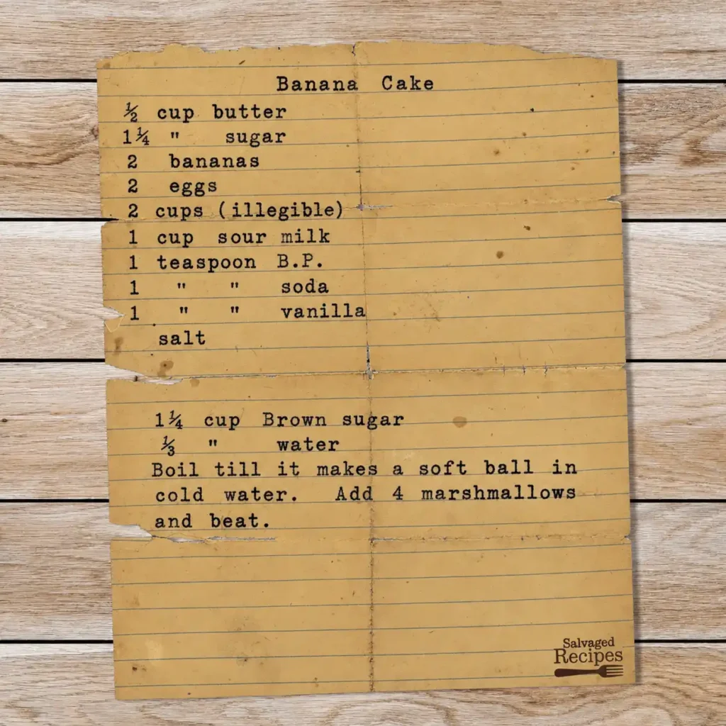 Banana Cake
